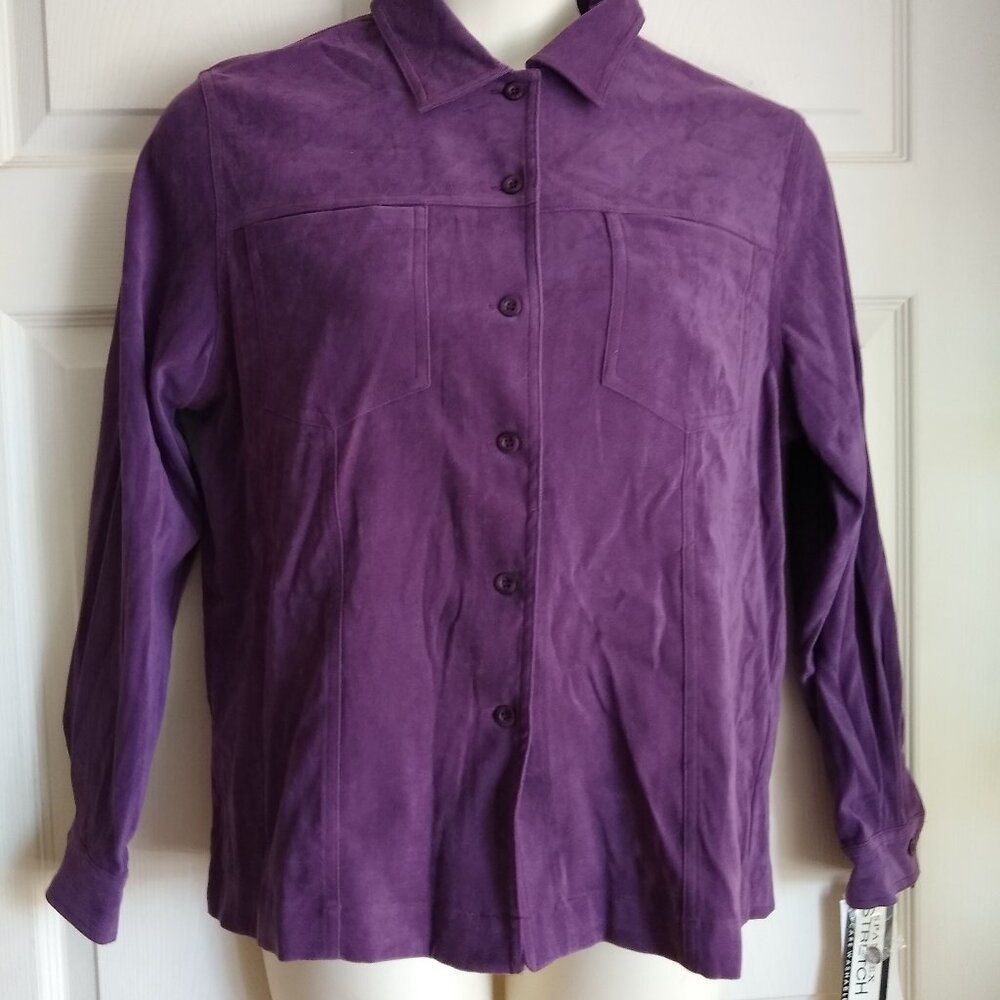 Sarah Bentley clothing long sleeve stretch button up size L